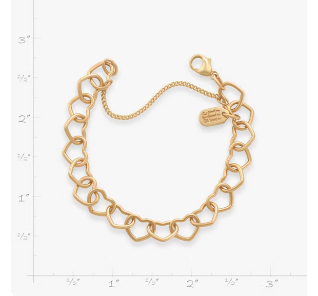 Connected Hearts Charm Bracelet