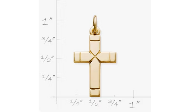 Small Plain Latin Cross Charm