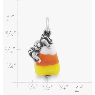 Sweet and Spooky Halloween Art Glass Charm