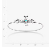 Mission Cross Hook-On Bracelet with Turquoise