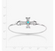 Mission Cross Hook-On Bracelet with Turquoise