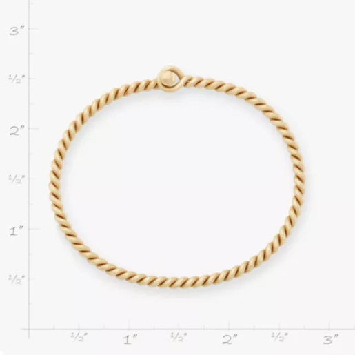 Twisted Wire Hook-On Bracelet