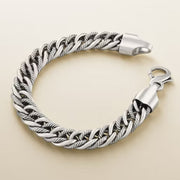 Bold Twisted Link Curb Bracelet