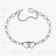 Two Hearts Together Charm Bracelet