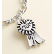 Blue Ribbon "Mom" Charm
