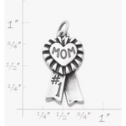 Blue Ribbon "Mom" Charm