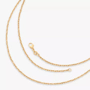 Delicate Connected Hearts Chain