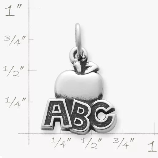 "ABC" Apple Charm