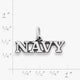 "Navy" Charm