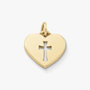 Crosslet Heart Charm