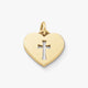 Crosslet Heart Charm