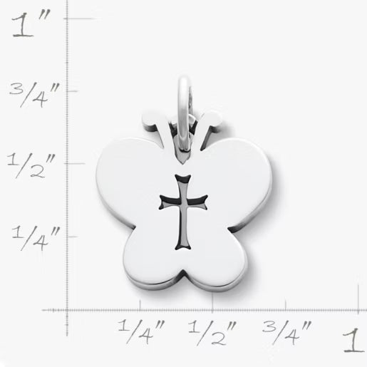 Crosslet Butterfly Charm