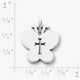 Crosslet Butterfly Charm