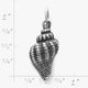 Fluted Conch Shell Charm