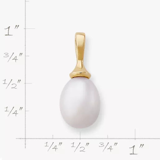 Teardrop Cultured Pearl Pendant