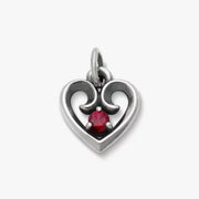Avery Remembrance Heart Birthstone Charm