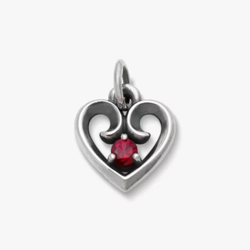 Avery Remembrance Heart Birthstone Charm