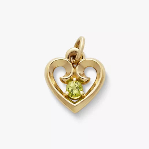 Avery Remembrance Heart Birthstone Charm