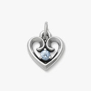 Avery Remembrance Heart Birthstone Charm