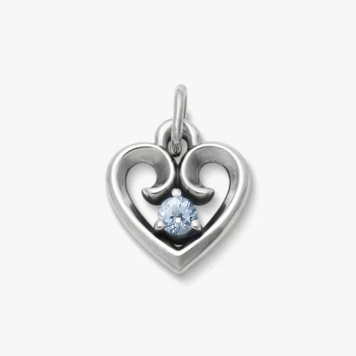 Avery Remembrance Heart Birthstone Charm