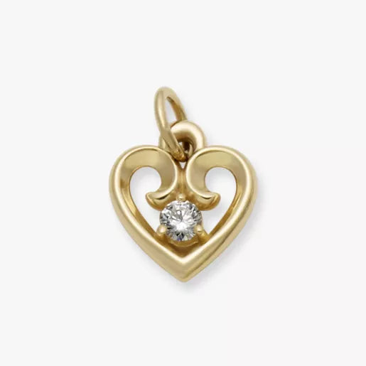 Avery Remembrance Heart Birthstone Charm