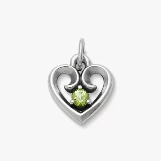 Avery Remembrance Heart Birthstone Charm