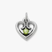 Avery Remembrance Heart Birthstone Charm