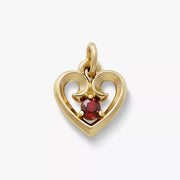 Avery Remembrance Heart Birthstone Charm