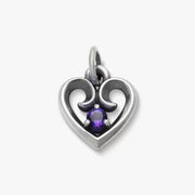 Avery Remembrance Heart Birthstone Charm