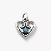 Avery Remembrance Heart Birthstone Charm