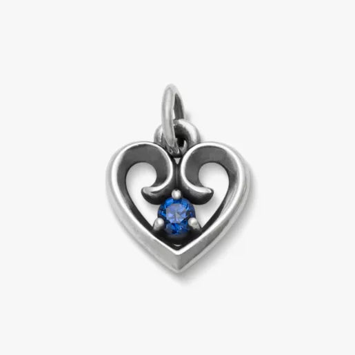 Avery Remembrance Heart Birthstone Charm