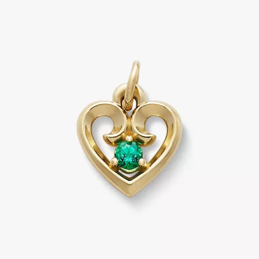 Avery Remembrance Heart Birthstone Charm