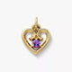 Avery Remembrance Heart Birthstone Charm