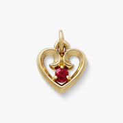 Avery Remembrance Heart Birthstone Charm