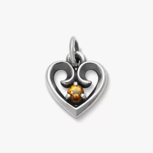 Avery Remembrance Heart Birthstone Charm