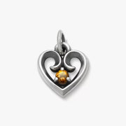 Avery Remembrance Heart Birthstone Charm