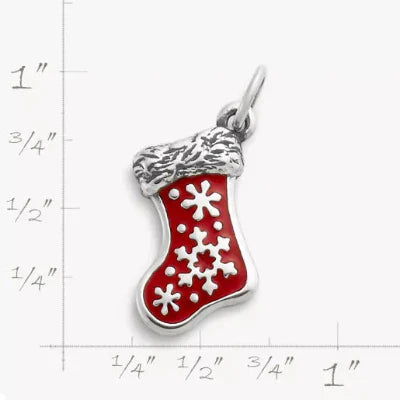 Enamel Christmas Stocking Charm