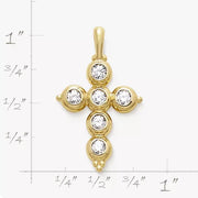 Antiquity Gemstone Cross Pendant