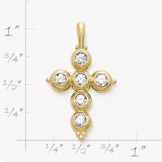 Antiquity Gemstone Cross Pendant