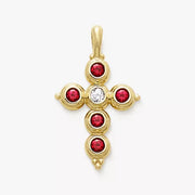 Antiquity Gemstone Cross Pendant