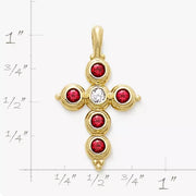 Antiquity Gemstone Cross Pendant