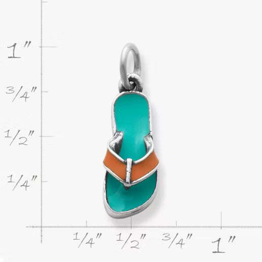 Enamel Flip-Flop Charm