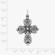 Heart's Devotion Cross Charm
