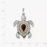 Sea Turtle Gemstone Pendant