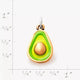 Enamel Avocado Charm