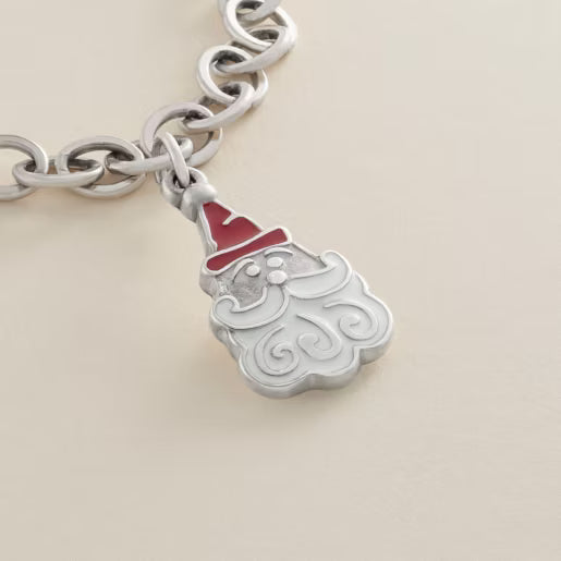 Enamel Sweet Santa Charm