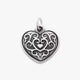 Ornate Heart Swivel Locket Charm