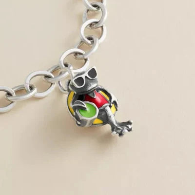 Enamel Party Frog Charm