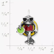 Enamel Party Frog Charm