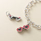 Enamel Heart Sunglasses Charm